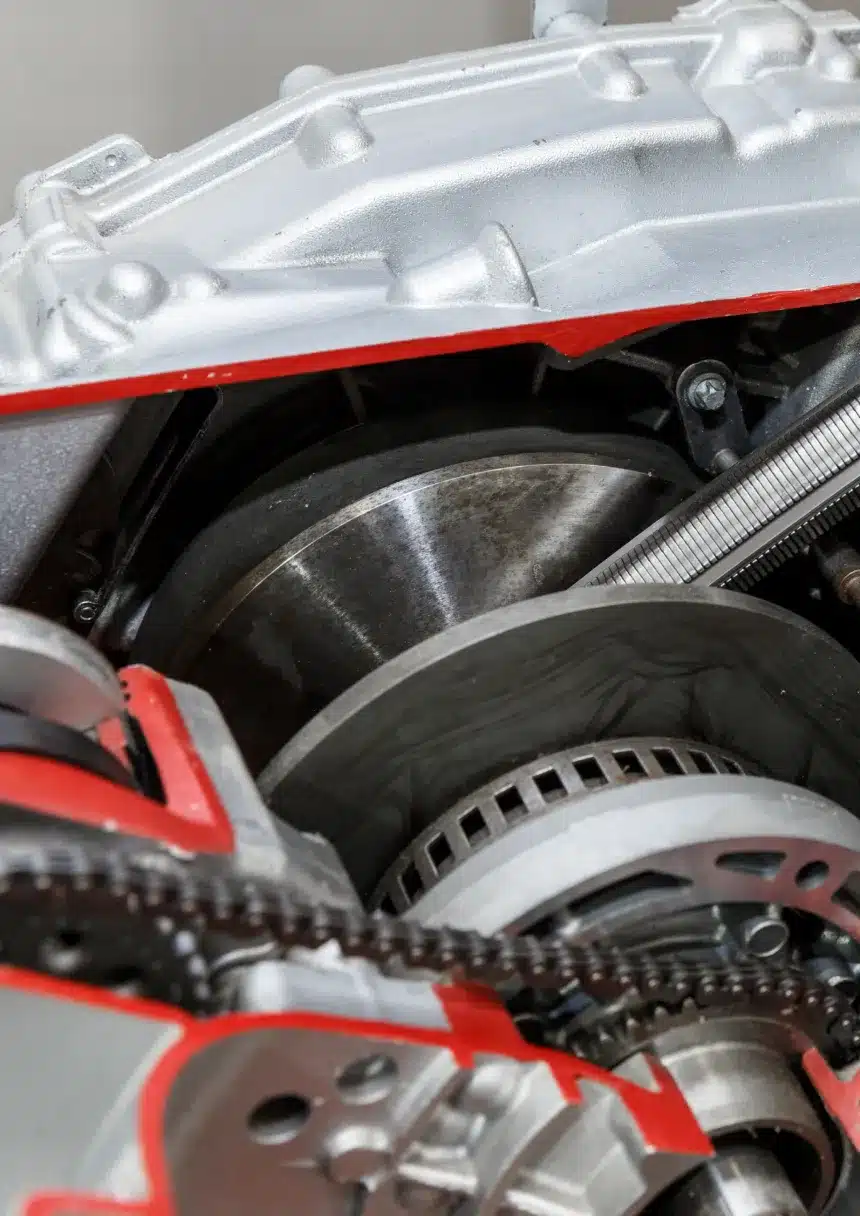 Transmission Service & Repair by Pristine Motorsports in 950 S Dupont Blvd, Smyrna, DE shown by an image of a Detailed view of a transmission system